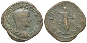 Gordianus III 238 - 244
Sestertius, Rome, ... 
