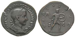 Gordianus III 237 - 244
Sestertius, Rome, ... 