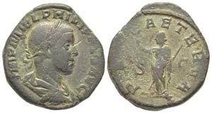 Philippus II 244 - 249 
Sestertius, Rome, ... 