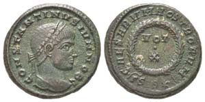 Constantinus II 324 - 361
Bronze, Siscia, AE ... 