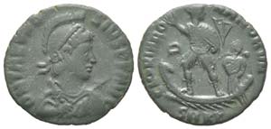 Theodosius 379 - 395 
Petit Bronze, Cyzique, ... 