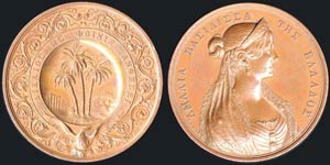 1850 Large bronze medal by Lange ... 