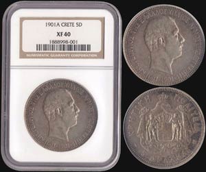 5 drx (1901 A) in silver (0,900) ... 