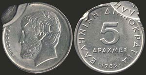5 drx (1982) in copper-nickel. ... 