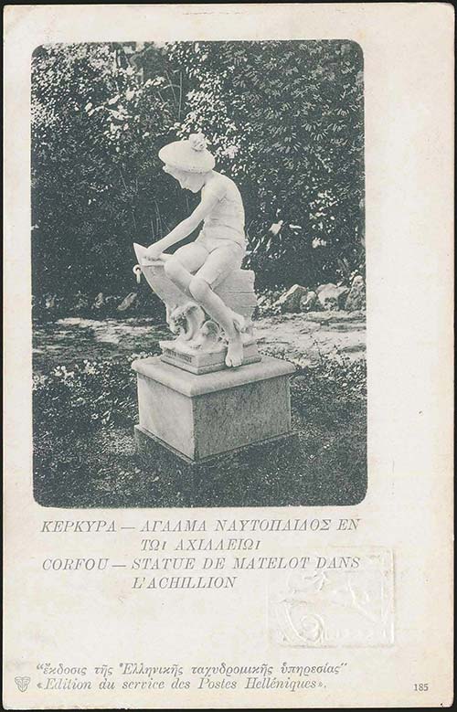 GREECE: Corfou.Statue de Matelot ... 