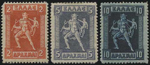GREECE: 1911 Engraved issue, ... 