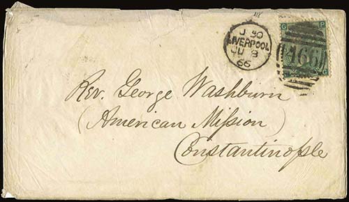 Cover from LIVERPOOL*8.JU.66 fr. ... 