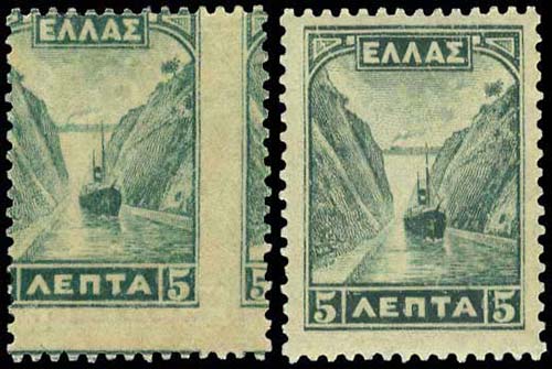 GREECE: 5l. 1927 Landscapes, var ... 