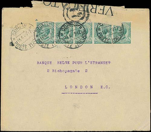 GREECE: Cover fr. with 5x5c ... 