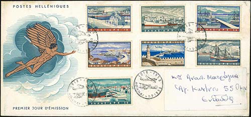 GREECE: 1958 Harbours, complete ... 