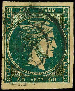 GREECE: 60l. dark green, used. ... 
