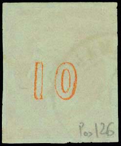 GREECE: 10l. red-orange (pos.126), ... 