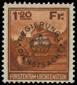 1.20Fr 1933 Official stamp, m. ... 