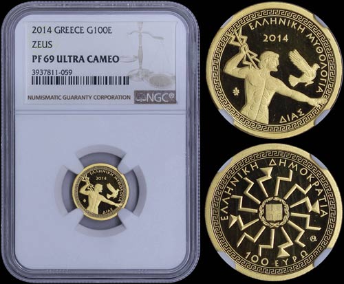 GREECE: 100 Euro (2014) in gold ... 