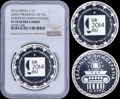 GREECE: 10 Euro (2014) in silver ... 