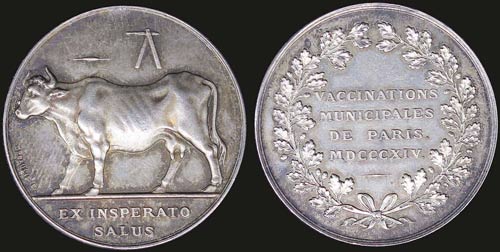 FRANCE: Silver token (1814). Obv: ... 