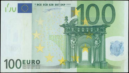 GREECE: 100 Euro (2002) in green ... 