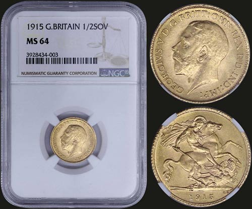 GREAT BRITAIN: 1/2 Sovereign ... 