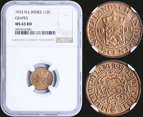 NETHERLANDS EAST INDIES: 1/2 Cent ... 