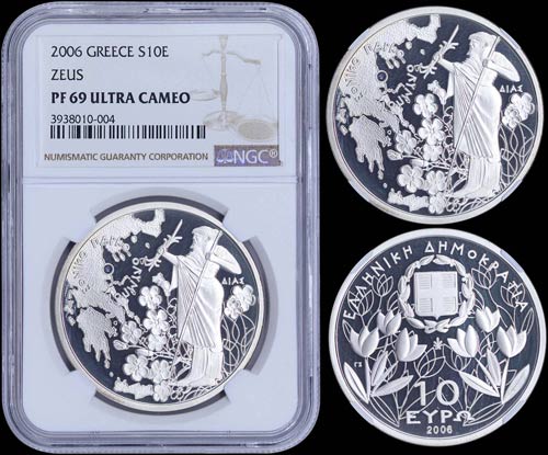 GREECE: 10 Euro (2006) in silver ... 