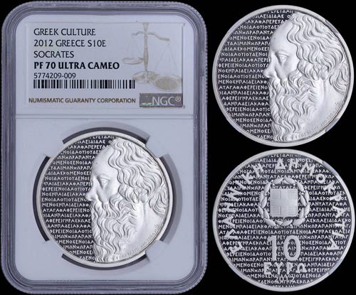 GREECE: 10 Euro (2012) in silver ... 
