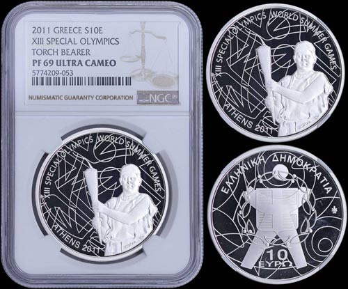 GREECE: 10 Euro (2011) in silver ... 