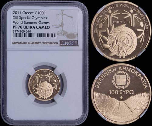 GREECE: 100 Euro (2011) in gold ... 