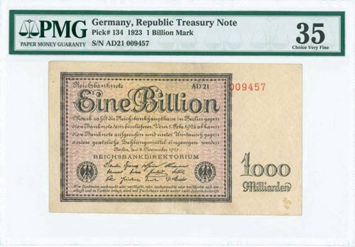 GERMANY: 1 billion Mark ... 