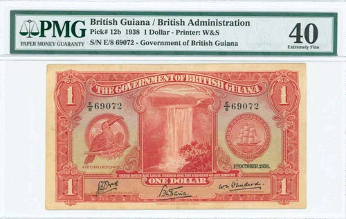 BRITISH GUIANA: 1 Dollar ... 