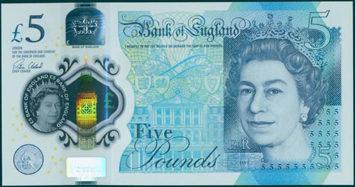 GREAT BRITAIN: 2 x 5 Pounds (2015) ... 