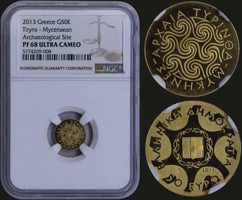 GREECE: 50 Euro (2013) in gold ... 