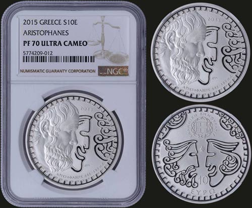 GREECE: 10 Euro (2015) in silver ... 