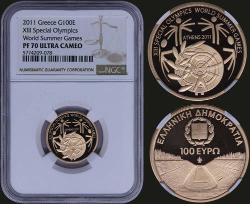 GREECE: 100 Euro (2011) in gold ... 