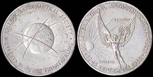 GREECE: Copper-nickel(?) medal ... 
