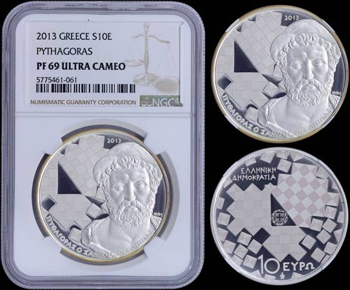 GREECE: 10 Euro (2013) in silver ... 