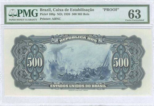 BRAZIL: Proof of back of 500 Mil ... 