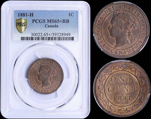 CANADA: 1 Cent (1881 H) in bronze ... 