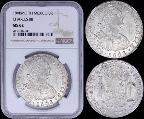 MEXICO: 8 Reales (1808MO TH) in ... 