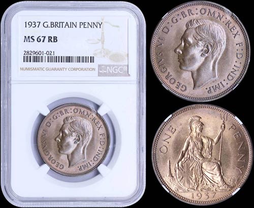 GREAT BRITAIN: 1 Penny (1937) in ... 