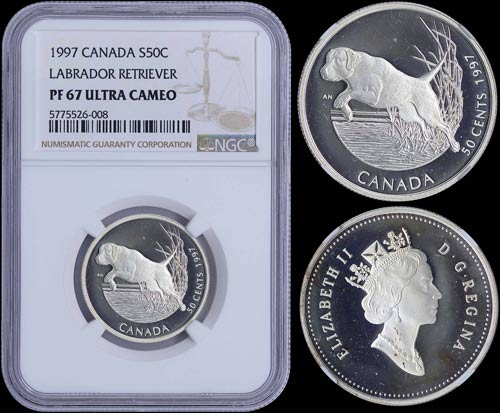 CANADA: 50 Cents (1997) in silver ... 