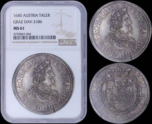 AUSTRIA: 1 Thaler (1640) in silver ... 