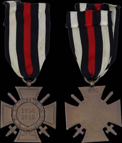 GERMANY: War Cross of Honor 1914 - ... 