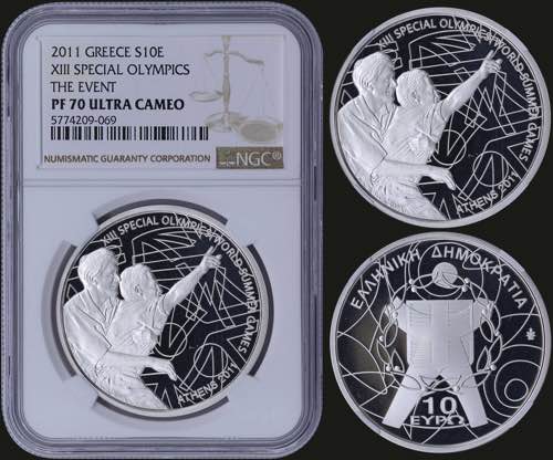 GREECE: 10 Euro (2011) in silver ... 