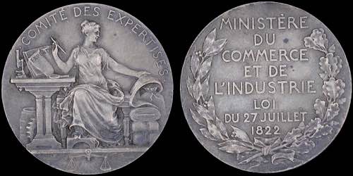 FRANCE: Silver medal (1822). ... 