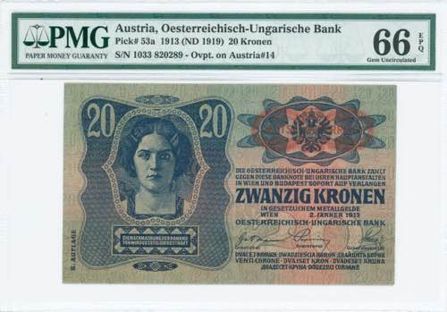 GREECE: AUSTRIA: 20 Kronen ... 