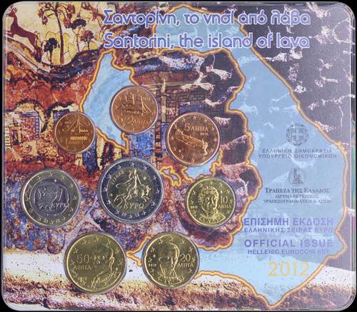 GREECE: Euro coin set (2012) ... 