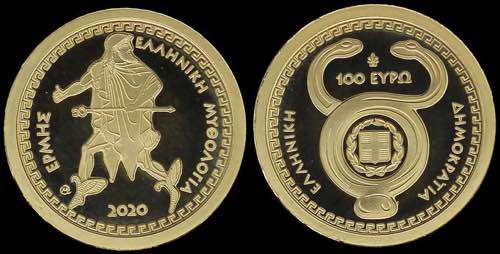 GREECE: 100 Euro (2020) in gold ... 
