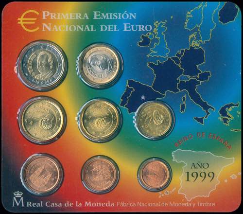 GREECE: SPAIN: Euro coin set ... 
