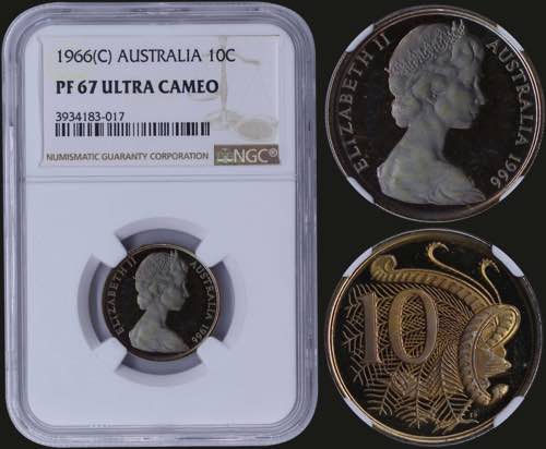GREECE: AUSTRALIA: 10 cents (1966 ... 