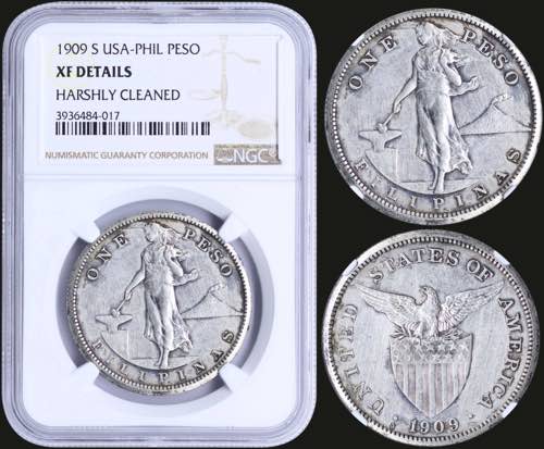 GREECE: PHILIPPINES: 1 Peso (1909 ... 